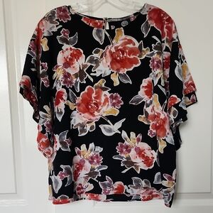 Bobeau Multicolor Floral Blouse